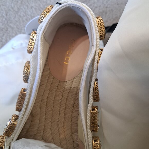 Authentic GUCCI espadrilles Size 36.5 - Picture 4 of 12